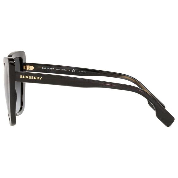 Burberry Tamsin Black Butterfly Sunglasses Polarized Lens - Picture 5 of 9